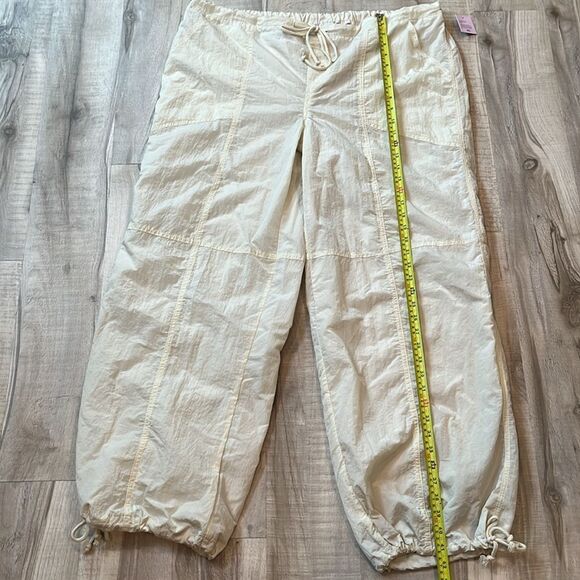 NWT Wild Fable cream parachute pants drawstring ankle and waist size XXL - Picture 6 of 11